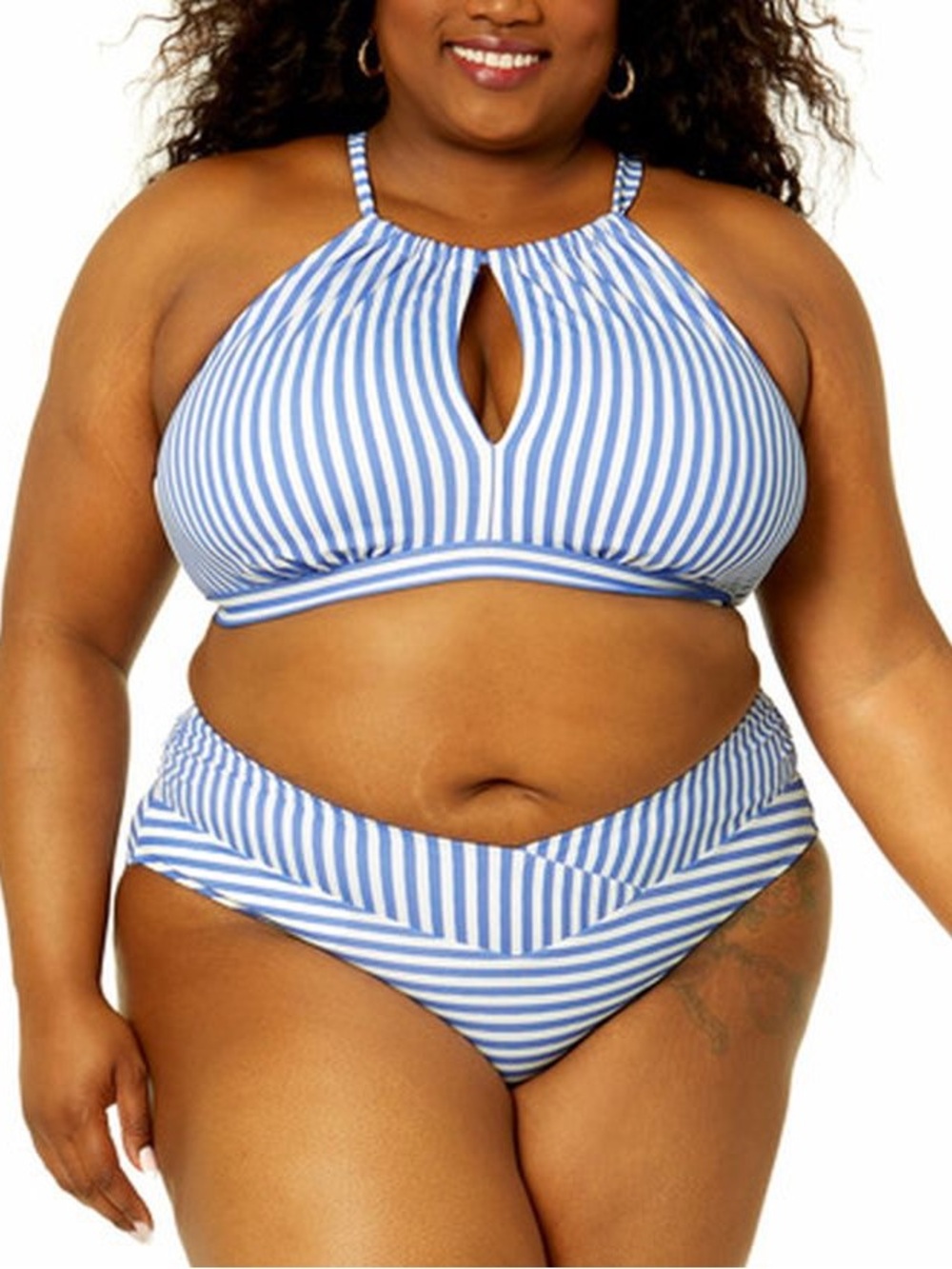 Time and Tru Striped Bikini Swim Set
